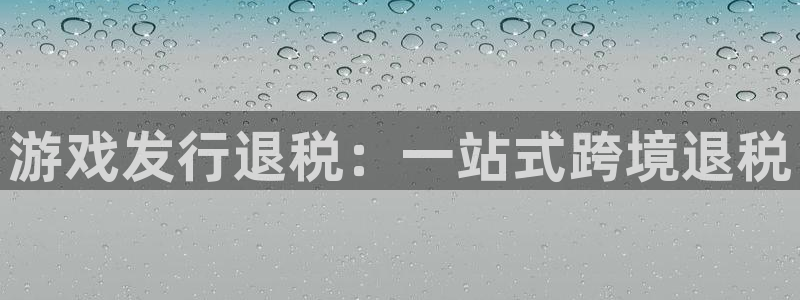 pp电子电子科技股票：游戏发行退税：一站式跨境退税